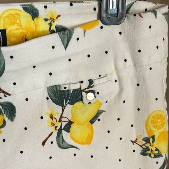 Lemon Print Pull On Shorts 12 - Picture 3 of 5